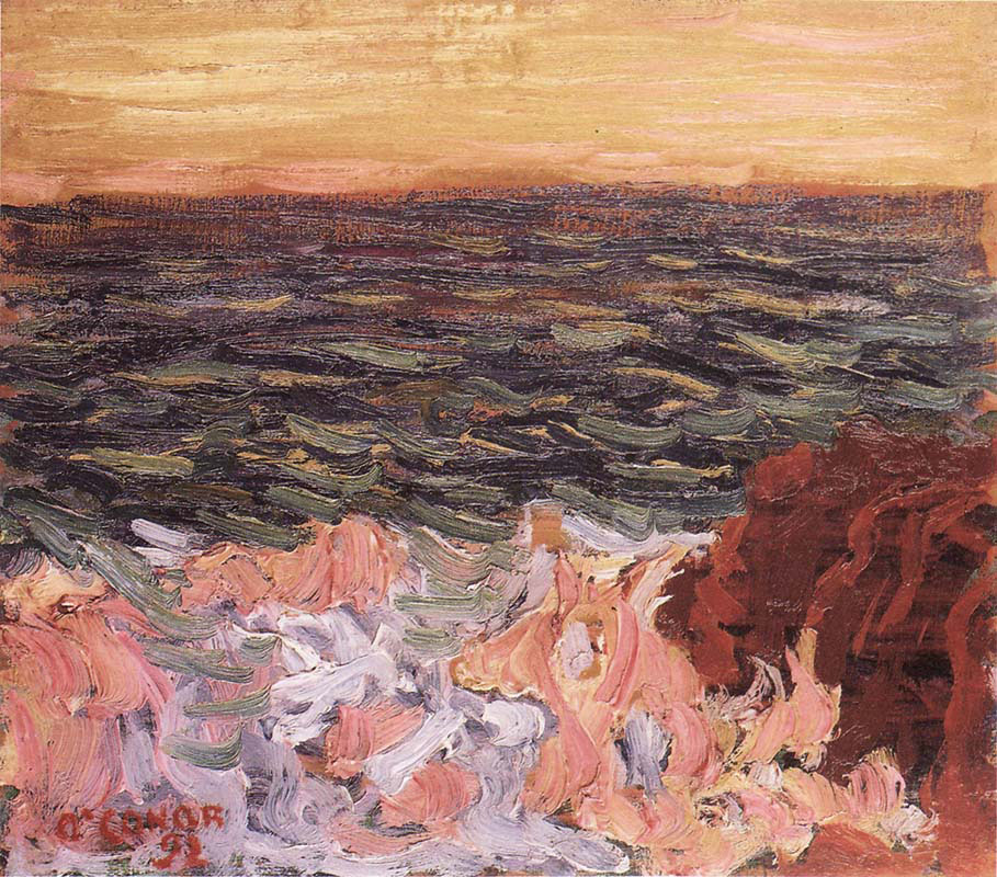 Seascape with Pink Foam